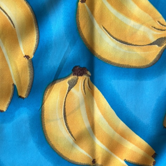 Resolution Men’s Turquoise Fun Banana Shirt Size M NWT - Picture 6 of 6